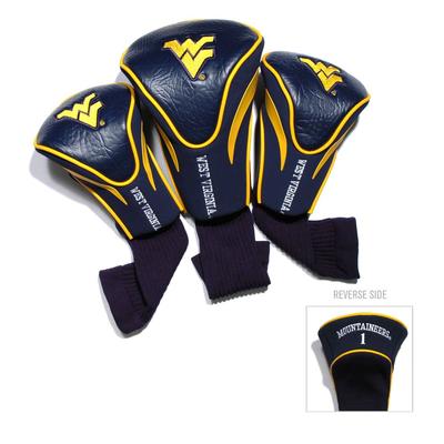 West Virginia 3 Pack Contour Headcovers