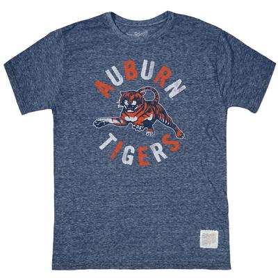 Auburn Retro Brand Leaping Tiger Streaky Tee