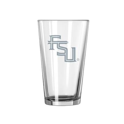 Florida State 16 oz Frost Pint Glass CLEAR