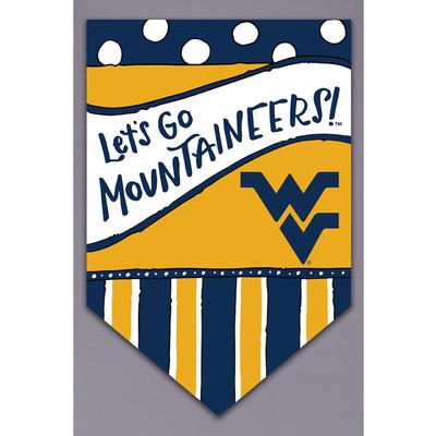 West Virginia Magnolia Lane Lets Go Mountaineers Garden Flag