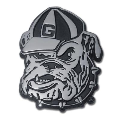 Georgia Bulldog Chrome Auto Emblem