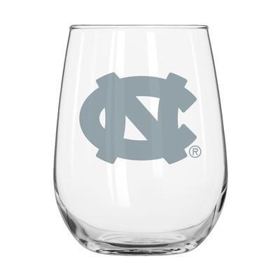 UNC Frost Curved Beverage Glass