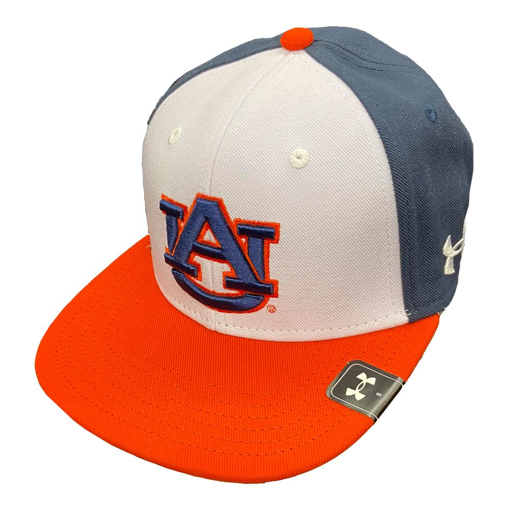 AUB, Auburn Under Armour OTF Flatbrim Baseball Hat
