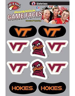 Virginia Tech Temporary Face Tattoos