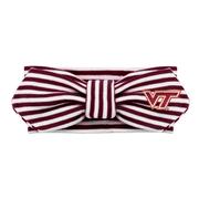 Virginia Tech Infant Creative Knitwear Striped Knot Headband