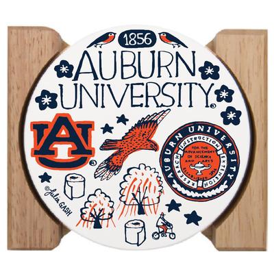 Auburn Tigers Julia Gash Drink Coasters (4 Pack)