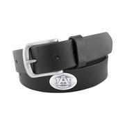  Auburn Zep- Pro Black Leather Concho Belt