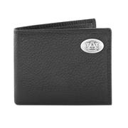  Auburn Zep- Pro Black Leather Concho Bifold Wallet