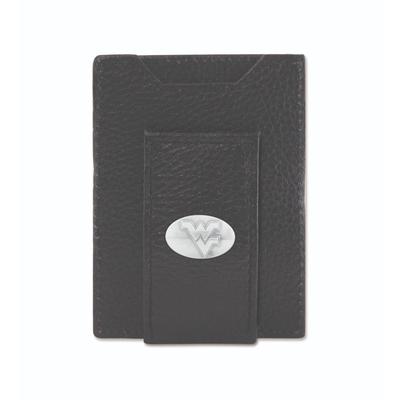 West Virginia Zeppro Front Pocket Wallet with Concho
