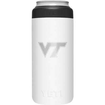 Virginia Tech Yeti White Primary Logo Slim Colster