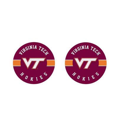 Virginia Tech 2 pk Car Coasters