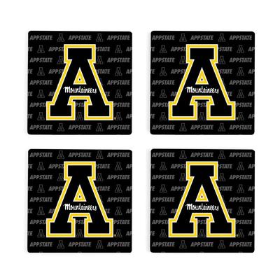 Appalachian State 4pk Primary Repeat Logo Coaster