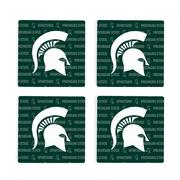  Michigan State 4- Pack Primary Repeat Logo Coaster