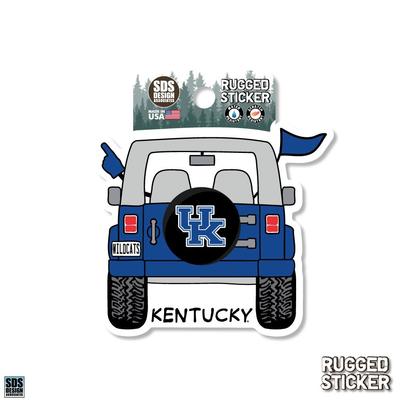 Kentucky Seasons Design Cartoon Jeep 3.25