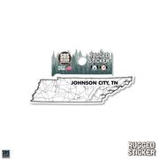  Seasons Design Johnson City State Map 3.25 