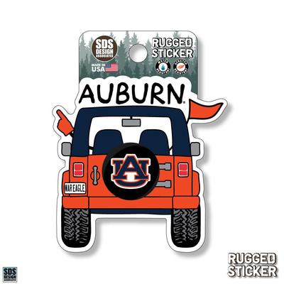 Auburn Seasons Design Cartoon Jeep 3.25