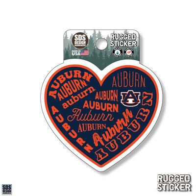 Auburn Seasons Design Heart All Over Words 3.25