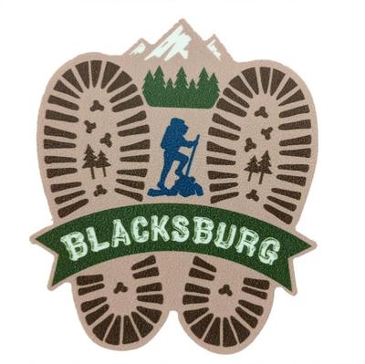 Blacksburg Seasons Designs Hiking Prints Rugged Sticker
