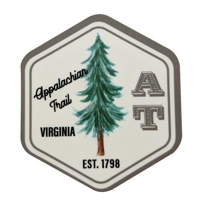 Appalachian Trail Seasons Designs Sign Rugged Sticker