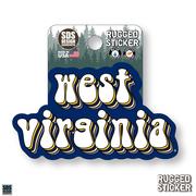  Seasons Design West Virginia Stacked Bubble 3.25 