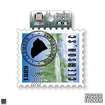 Seasons Design Clemson State Stamp 3.25