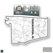  Seasons Design Tuscaloosa State Map 3.25 