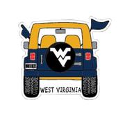  West Virginia Seasons Design Cartoon Jeep 3.25 