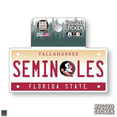 Florida State Seasons Design License Plate 3.25