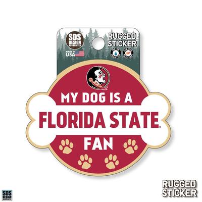 Florida State Seasons Design My Dog is a Fan 3.25