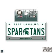  Michigan State Seasons Design License Plate 3.25 