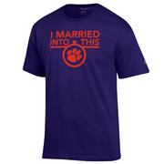  Clemson Champion Women's I Married Into This Tee