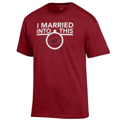 Arkansas Champion Women's I Married Into This Tee
