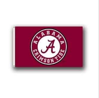 Alabama Circle Logo House Flag 3'x5'