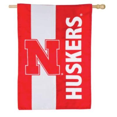 Nebraska Embellish House Flag