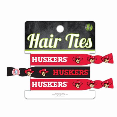 Nebraska 3-Pack Hair Ties