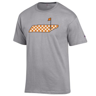 Tennessee Champion Checkered State Golf Flag Tee