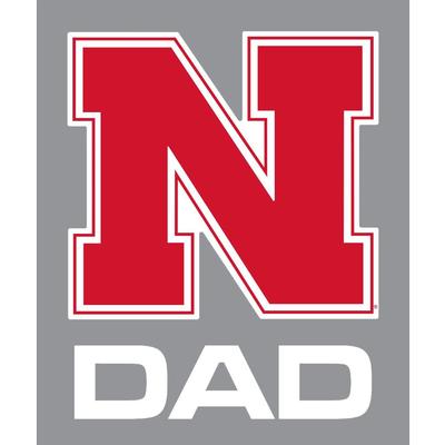 Nebraska N Over Dad Decal 5