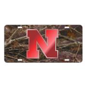  Nebraska Logo Camo License Plate
