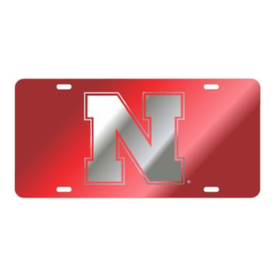 Nebraska N Logo Mirror License Plate