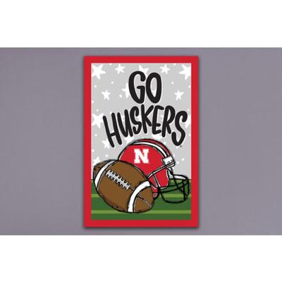 Nebraska Magnolia Lane Go Huskers Football Garden Flag