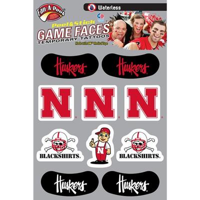 Nebraska Game Faces Combo Pack