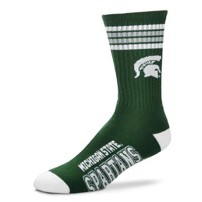 Michigan State 4-Stripe Deuce Sock