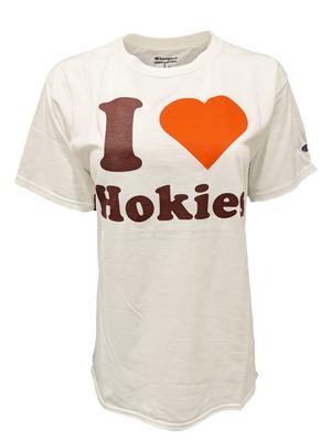 Virginia Tech Champion I Heart Hokies T-Shirt WHITE