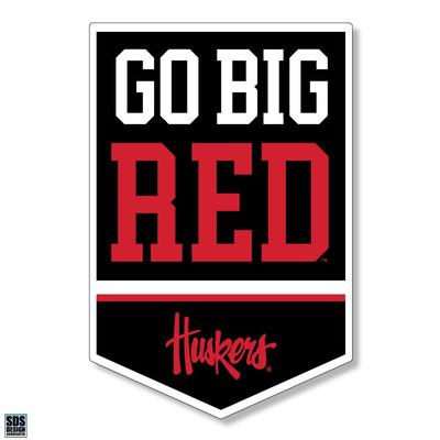 Nebraska 6 in Go Big Red Decal