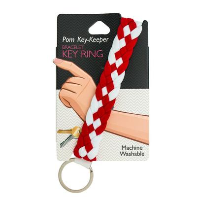 Pomchie Red and White Pom-Key Keeper