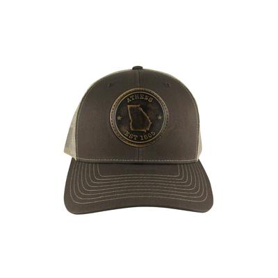 Athens Zeppro Leather Circle Patch Adjustable Hat