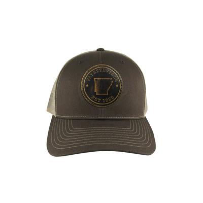 Fayetteville Zeppro Leather Circle Patch Adjustable Hat