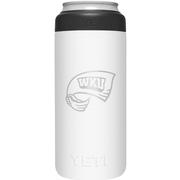 Western Kentucky Yeti White Primary Logo Slim Colster