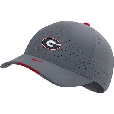 Georgia Nike Men's Sideline Aero L91 Adjustable Hat