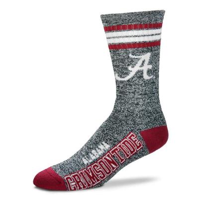 Alabama 4-Stripe Marbled Deuce Sock